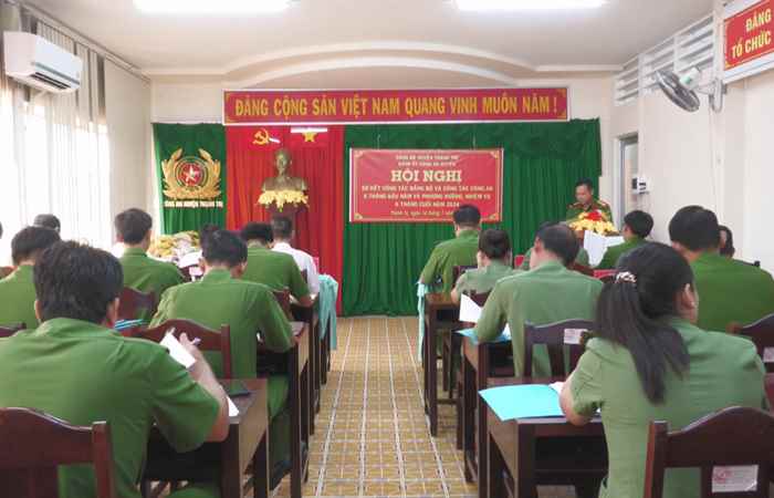 Thạnh Trị: Công an sơ kết 6 tháng tháng đầu năm 2024